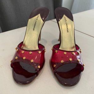 Dolce and Gabbana Studded Mule Heels